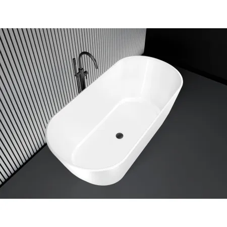 Wanna wolnostojąca z konglomeratu model Orta 165x75 biała RESMITE